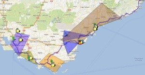 Utazás lakóautóval térkép az utunkról - utazásra mentem, térkép - Életváltók