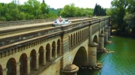 Utazás lakóautóval Béziers - Canal du Midi, csatornahíd
