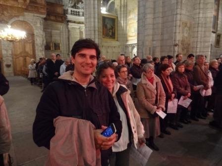 Utazás lakóautóval Béziers katedrális, olajszentelésen