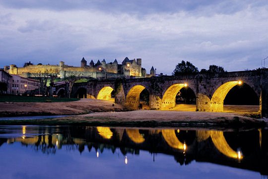 Utazás lakóautóval Carcassonne - Pont Vieux