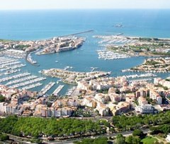 Utazás lakóautóval Béziers - Cap d'Agde, felülről