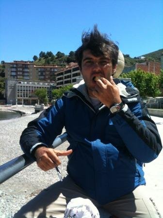 Úton Spanyolország felé - katalán földön 103 Úton Spanyolország felé - Portbou (Spanyolország) piknik a tengerparton