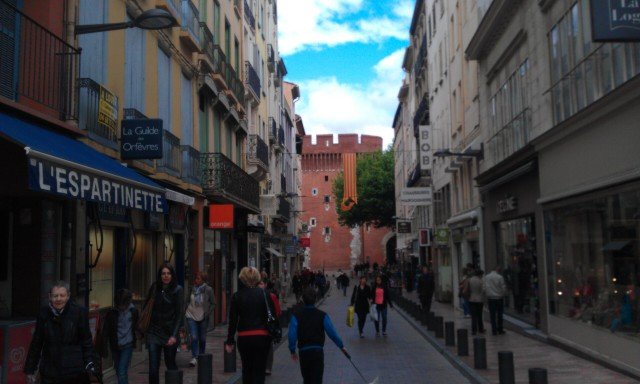 Úton Spanyolország felé - katalán földön 19 Úton Spanyolország felé - Perpignan - belváros