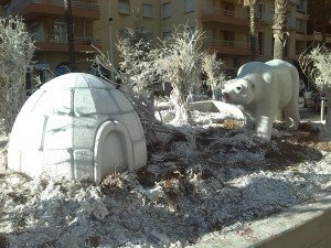 Canet Plage decemberben - itt biztos nem fáznak a jeges medvék