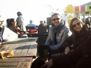 Másnapi kávézás barátokkal, Canet Plage