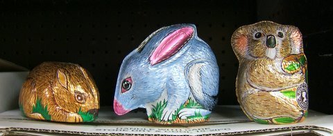 húsvét lakóautóban - csoki bilby és csoki koala Ausztráliából