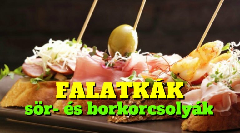 Falatkák, sör- és borkorcsolyák
