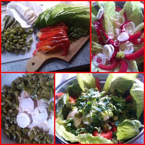 Saláták hidegen, melegen, télen-nyáron 5 Saláták hidegen, melegen - kecskesajtos zöldbabos saláta