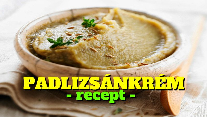 Padlizsánkrém faszén nélkül lakóautóban