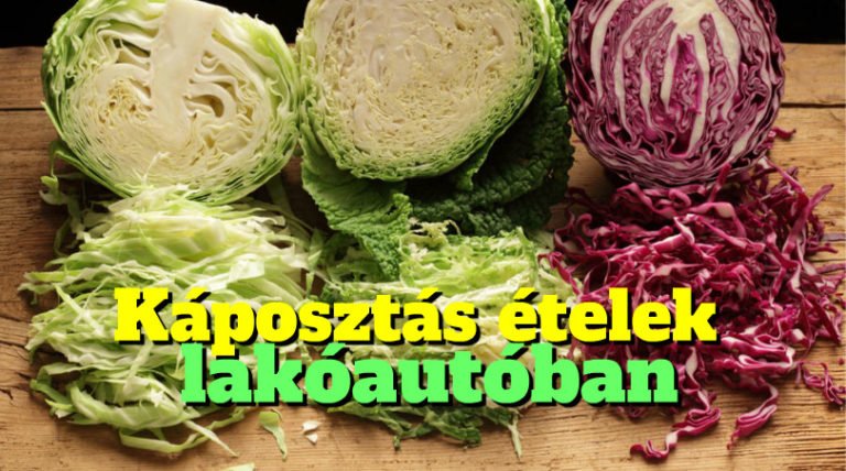 Káposztás ételek lakóautóban