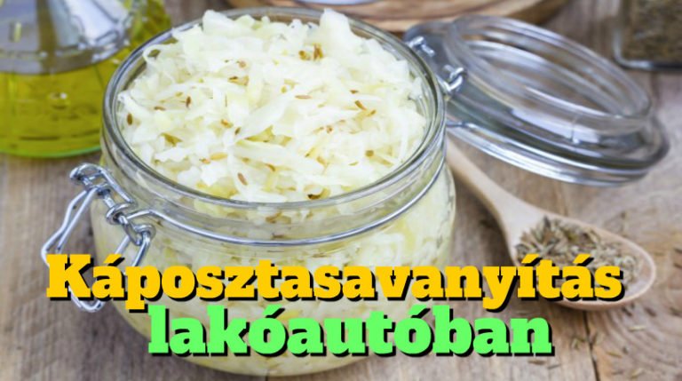 Káposztasavanyítás lakóautóban