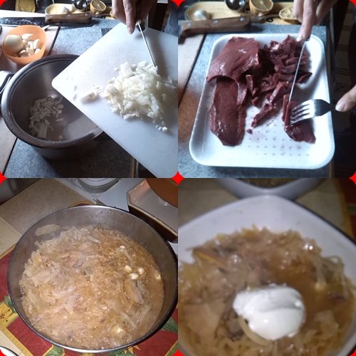 Káposztasavanyítás lakóautóban 5 Káposztasavanyítás - Májas káposzta házilag savanyított káposztából