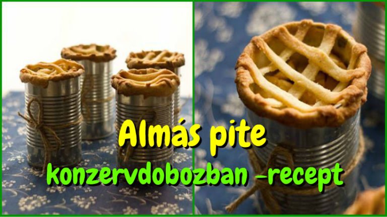 Almás pite konzervdobozban