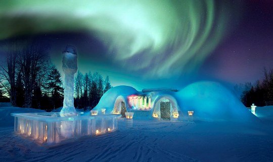 Finnország, sarki fény (aurora borealis)