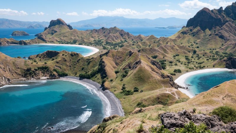 Aerial View of Padar Island (Pulau Padar), Komodo National Park, Indonesia