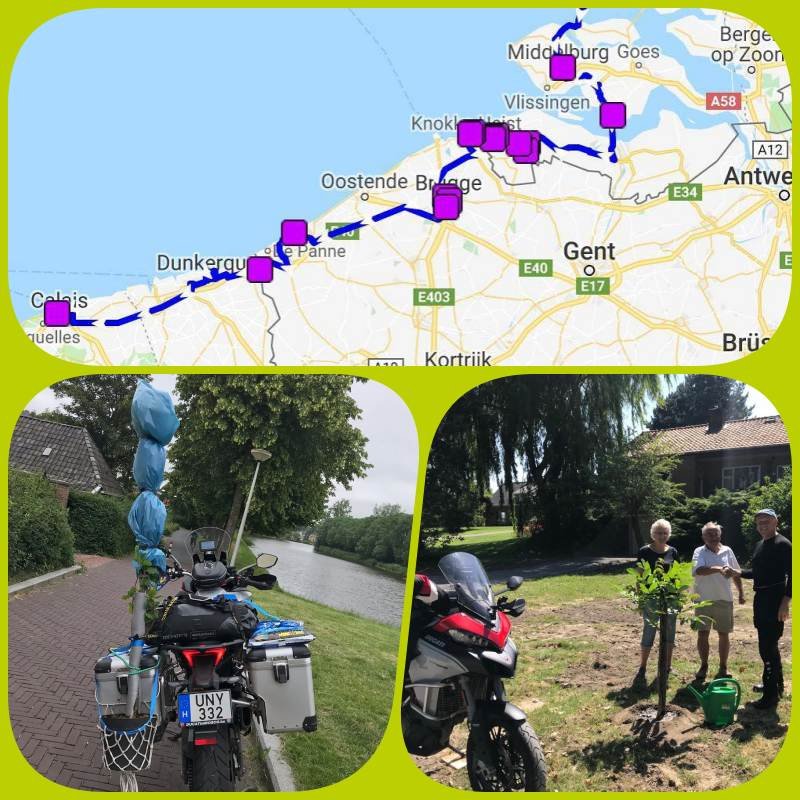 A magyar motoros, aki körbeülteti fával Európát 3 Magyar motoros, aki körbeülteti fával Európát